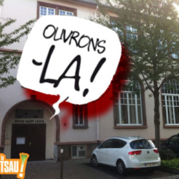 Collectif Un cœur pour la Robertsau, Foyer Saint-Louis : le cache-misère