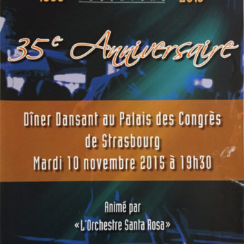 35 ème anniversaire de l'ASL Robertsau : soirée de gala le 10 novembre