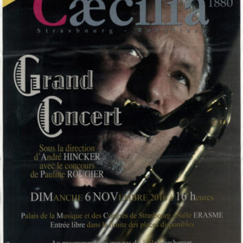 Grand concert 2016 de l'Harmonie Cæcilia le 6 novembre