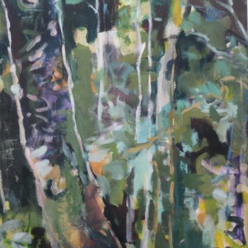Exposition forêts intérieures Roland Jacob au CINE de Bussierre