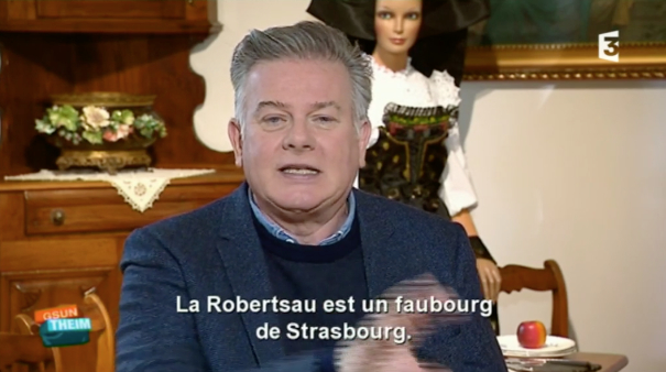On a parlé de la Robertsau dimanche sur France 3 Alsace