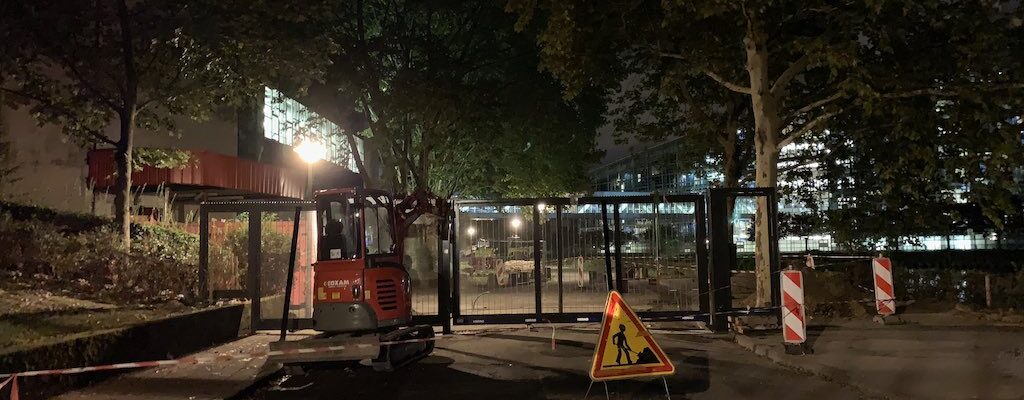 Quai du bassin de l&rsquo;Ill : La barrière est en place…