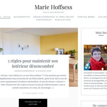 Un nouveau site pour Marie Hoffsess