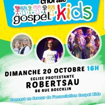 Concert des Gospel Kids à l'église protestante de la Robertsau