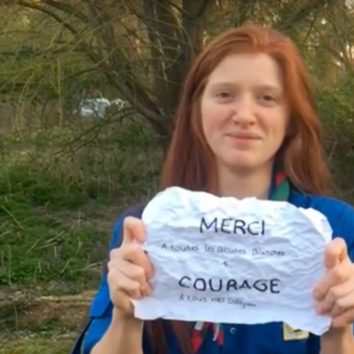 Solidaires : les scouts de la Robertsau soutiennent les soignants