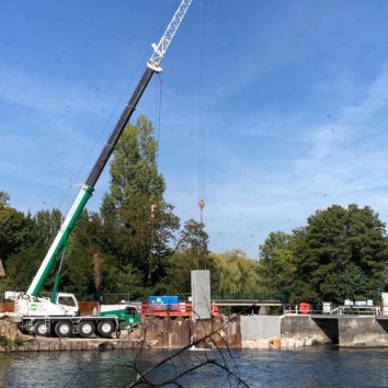 Une passe à poisson à l'Ecluse du Doernel