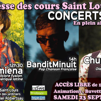 [Concert]  Lurmiena / BanditMinuit / Churchman pour la Kermesse sur l'avenir des cours Saint Louis